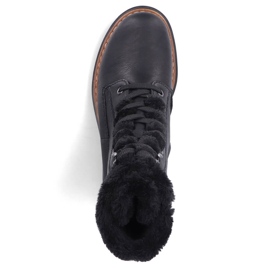 Damen-Isoliertaschen mit Fell, schwarz Rieker 72625-00 2