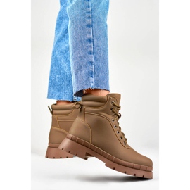 Damenstiefel, leicht isoliert, braun, 8538A-KH beige 2