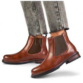 Isolierte Chelsea-Stiefel für Damen, braun, GD-WL71C 1