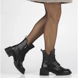 Filippo DBT6501/24 Bk Leder-Stiefeletten mit hohem Absatz, schwarz 1