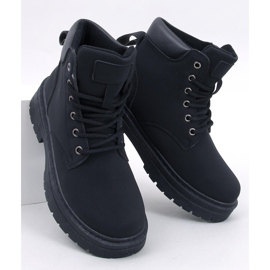 Schwarze Holzstiefel für Damen von Kellers 1