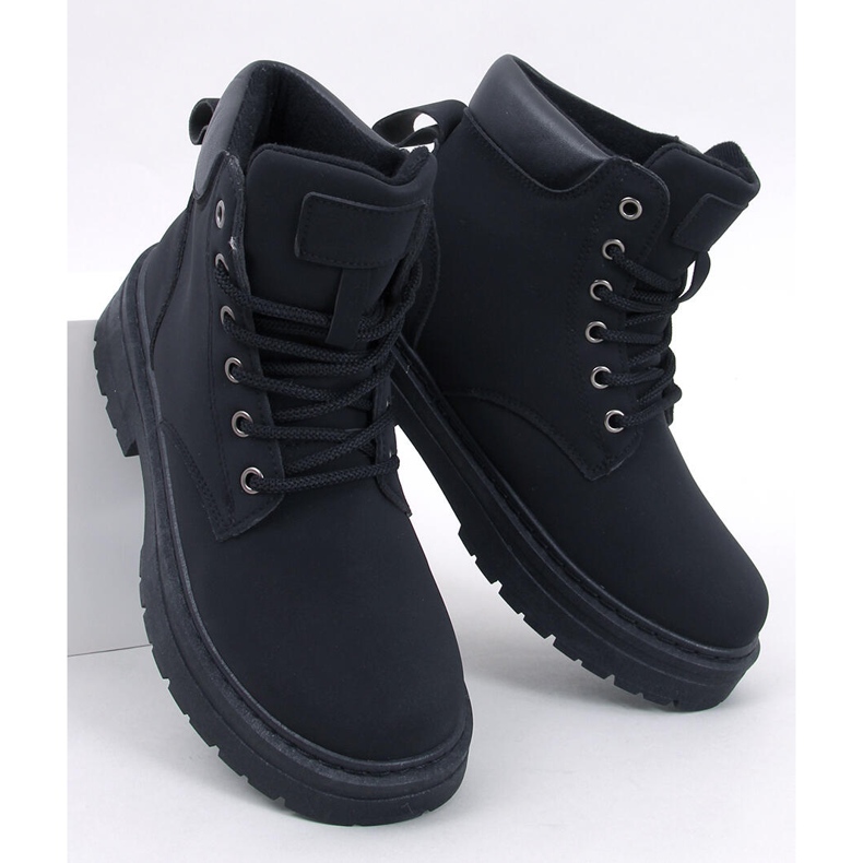 Schwarze Holzstiefel für Damen von Kellers 1