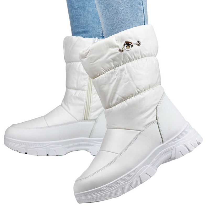 Damen-Schneestiefel mit Schaft, weiß 3537W 1