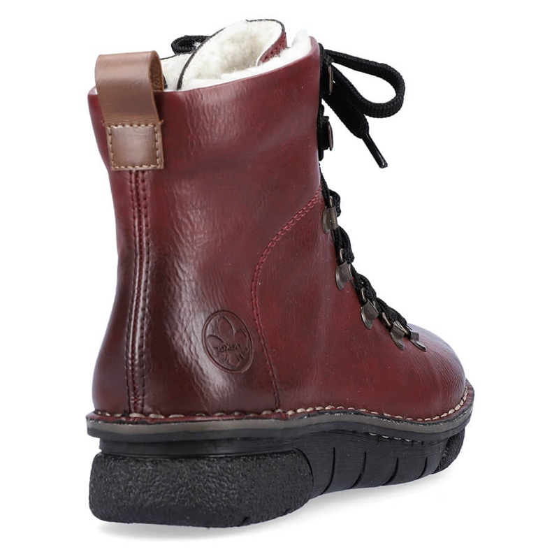 Bequemer Damenstiefel, maroon Rieker 73356-35 rot 2