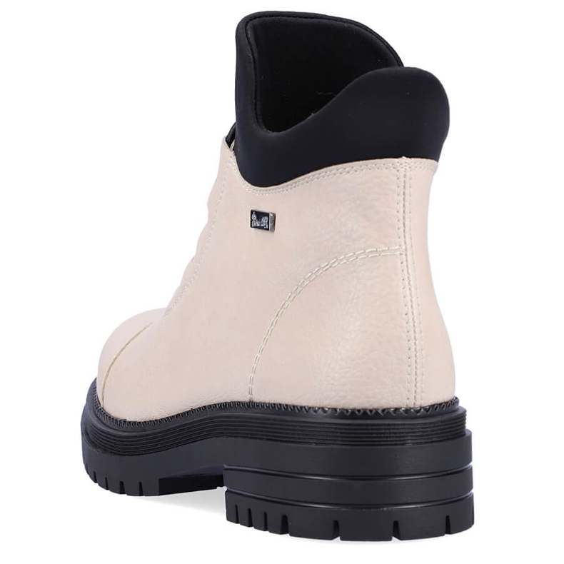 Wasserdichter und bequemer beigefarbener isolierter Damenstiefel Rieker Y3163-60 1