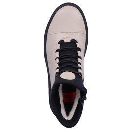 Wasserdichter und bequemer beigefarbener isolierter Damenstiefel Rieker Y3163-60 2