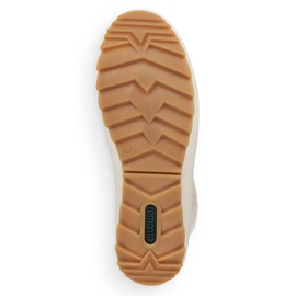 Wasserdichte Damenstiefeletten aus Leder, isoliert mit Wolle, weiß Remonte R8480-80 2