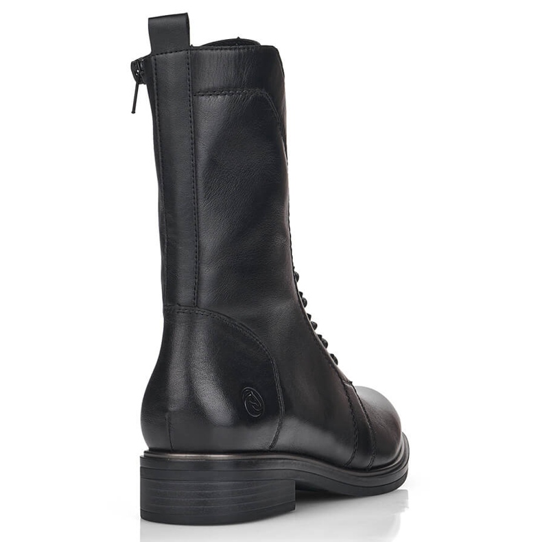 Bequeme, isolierte Damen-Lederstiefel, schwarz Remonte D8380-01 1