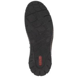 Wasserdichte, isolierte braune Herrenstiefel aus Leder Rieker B0392-25 1