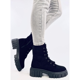 Kelis Schwarze Schnürstiefel 2