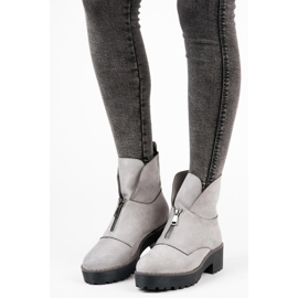 Vices Stiefel mit Reißverschluss grau 1