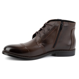 Olivier Herren-Winterschuhe, elegante Stiefeletten 282LU, dunkelbraun 1