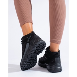 Sport-Trekking-Damenschuhe mit hohem Schaft DK schwarz 4