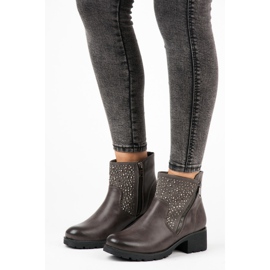 Vices Lässige Stiefeletten mit Reißverschluss grau 1