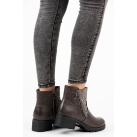 Vices Lässige Stiefeletten mit Reißverschluss grau 2