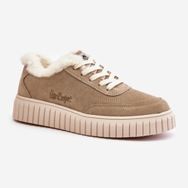 Damen-Ledersneaker mit Fellfutter Lee Cooper LCJ-24-01-2972 Beige 2