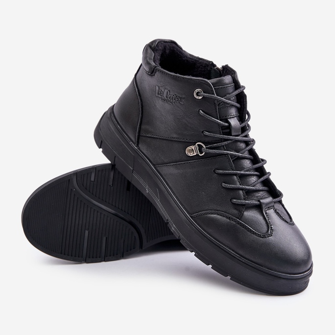 Lederisolierte Stiefeletten Herren-Sneaker Lee Cooper LCJ-24-33-2913 Schwarz 2