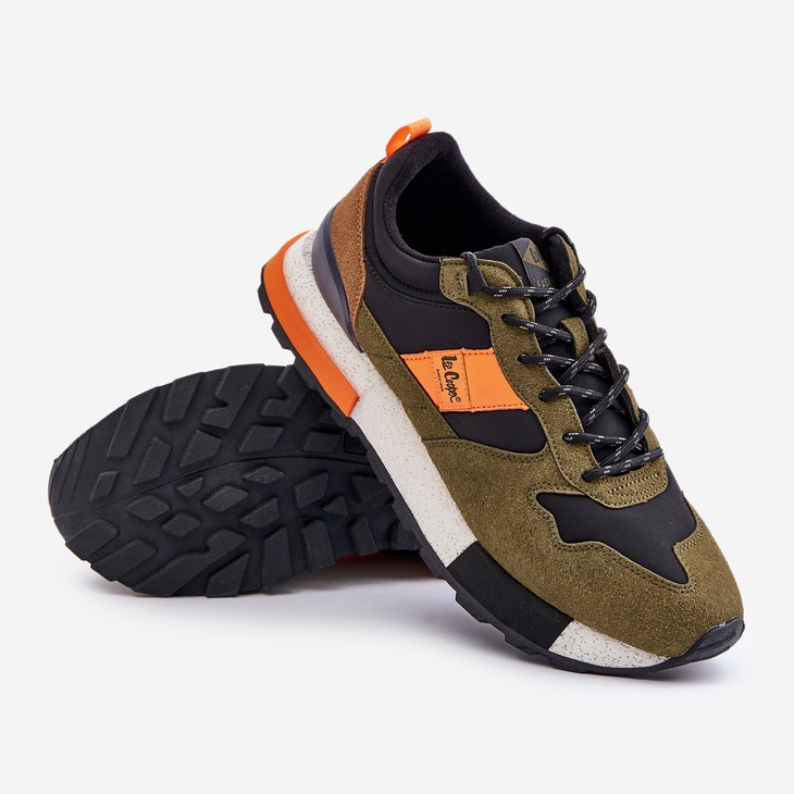 Isolierte Herren-Sneaker Lee Cooper LCJ-24-03-3007 Grün 2