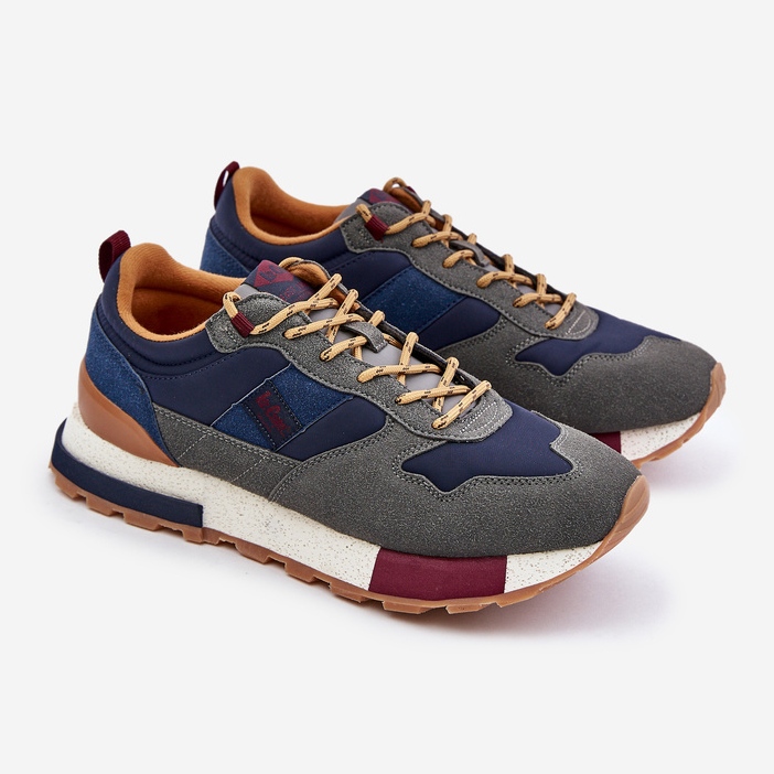 Isolierte Herren-Sneaker Lee Cooper LCJ-24-03-3006 Grau 1