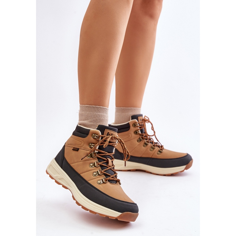 Isolierte Herren-Wanderstiefel Lee Cooper LCJ-24-03-3035M Braun Kamel 2