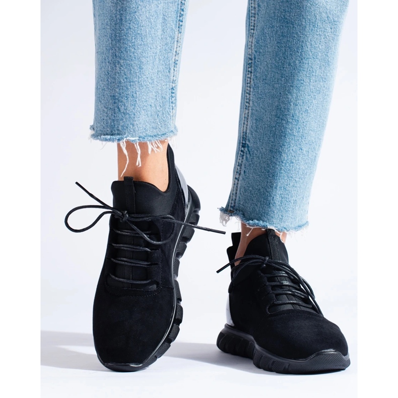 Leichte Turnschuhe von Vinceza schwarz 1