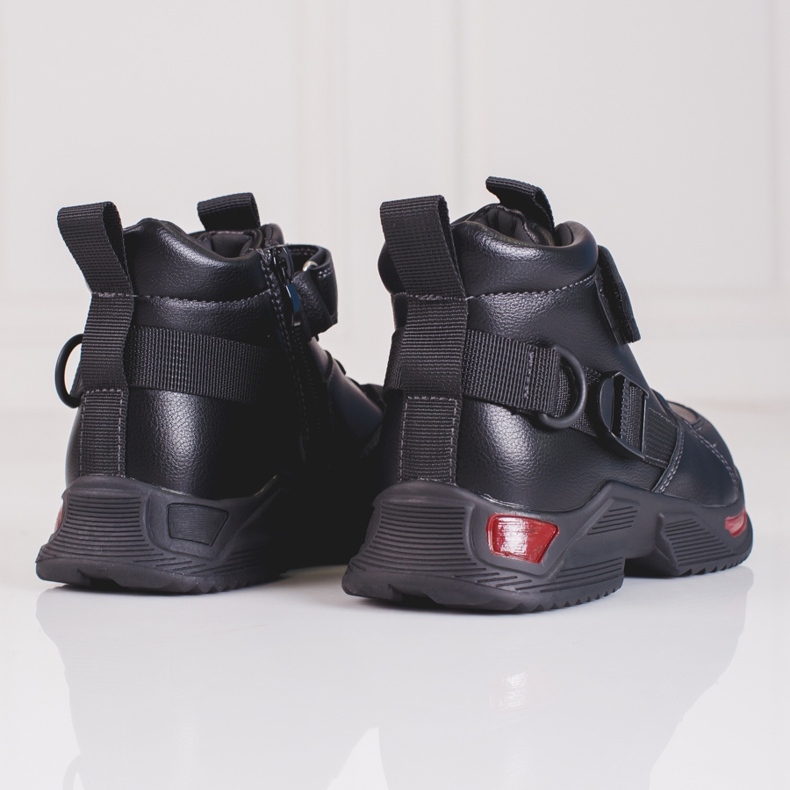 Schwarze Stiefel für Jungen 2