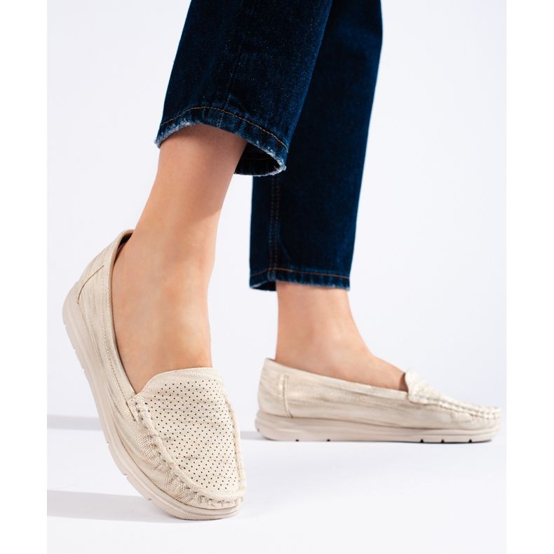 Beige Damen-Loafer 2