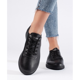 Klassische schwarze Damen-Sneaker 1