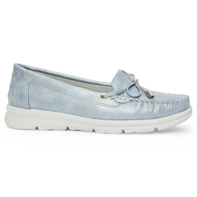 Seastar Blaue bequeme Mokassins aus ökologischem Leder 2