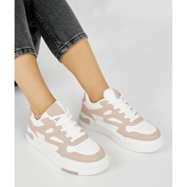 Rosa Damen-Plateau-Sneaker 1