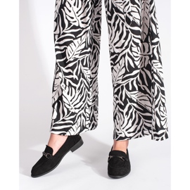 Goodin Klassische schwarze Wildleder-Loafer 1