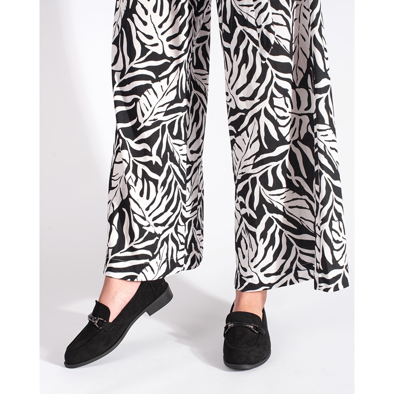 Goodin Klassische schwarze Wildleder-Loafer 1