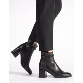 Schwarze, elegante Damenstiefeletten 1