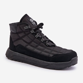 Isolierte Herren-Winterschnürstiefel Progress PROGJ-24-153 Schwarz 6