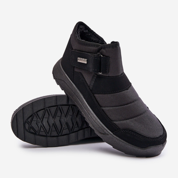 Isolierte Herren-Winterschneestiefel Progress PROGJ-22-153 Schwarz 2
