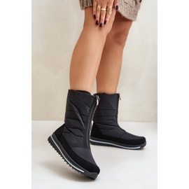 Damen-Schneestiefel mit Reißverschluss Progress PROGJ-22-130 Schwarz 2