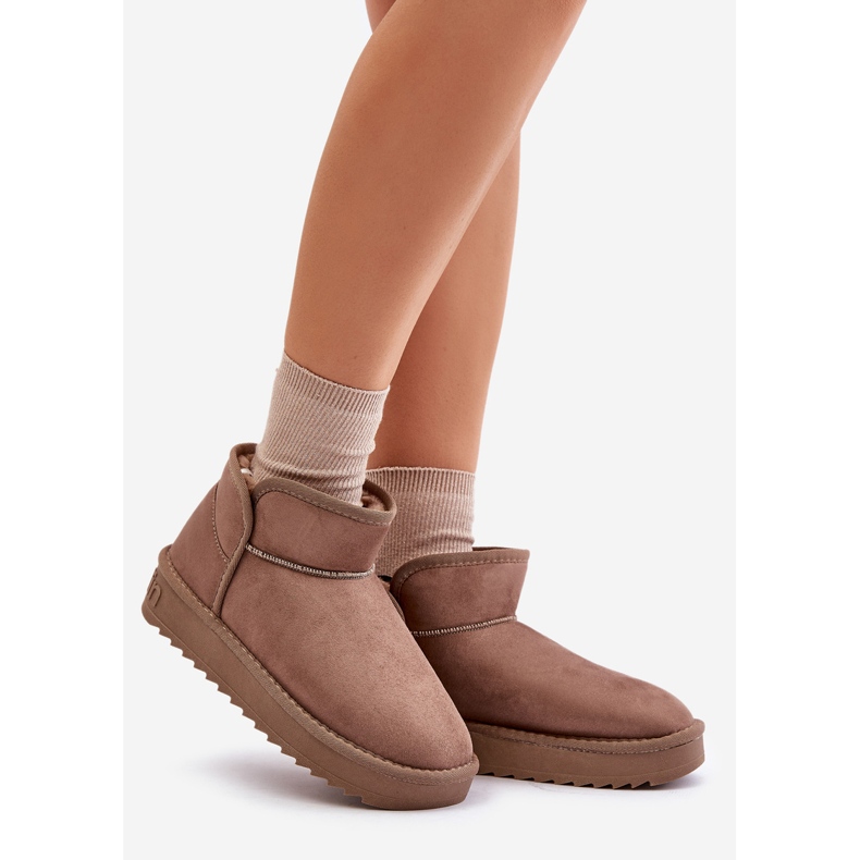 Plateau-Schneestiefel für Damen D.Franklin DFSH370010 Taupe beige 1