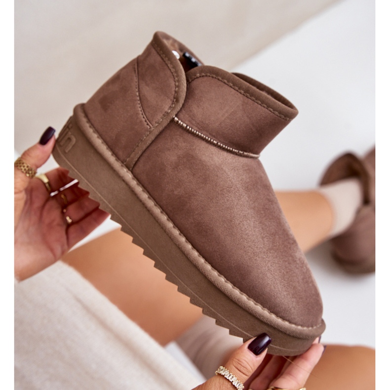 Plateau-Schneestiefel für Damen D.Franklin DFSH370010 Taupe beige 2