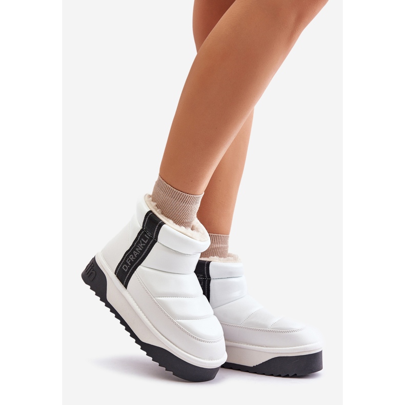 Niedrige Schneestiefel mit dicker Sohle D.Franklin DFSH371011 Weiß 1