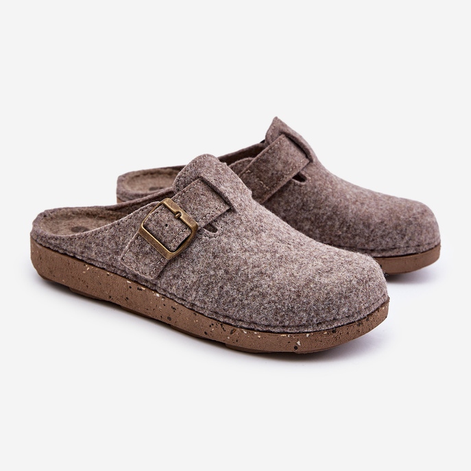 Herren-Hausschuhe mit Schnalle, präventive Flip-Flops Inblu MT000012 Beige 1