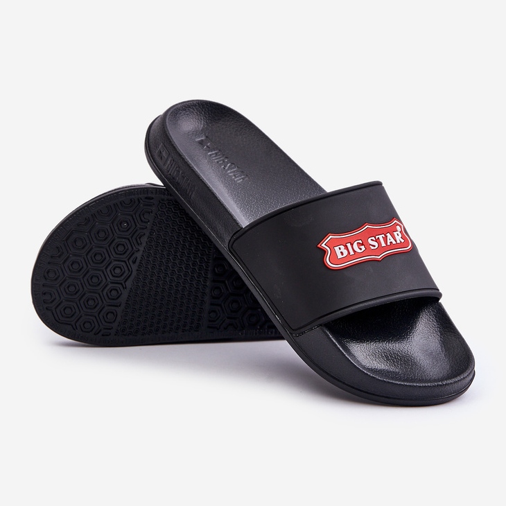 Herren-Flip-Flops mit Big Star-Logo OO174028 Schwarz 2