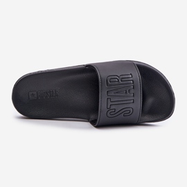 Leichte Herren-Flip-Flops mit Big Star-Logo OO174030 Schwarz 2
