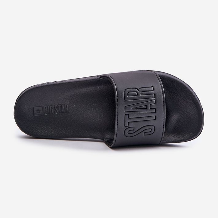Leichte Herren-Flip-Flops mit Big Star-Logo OO174030 Schwarz 2