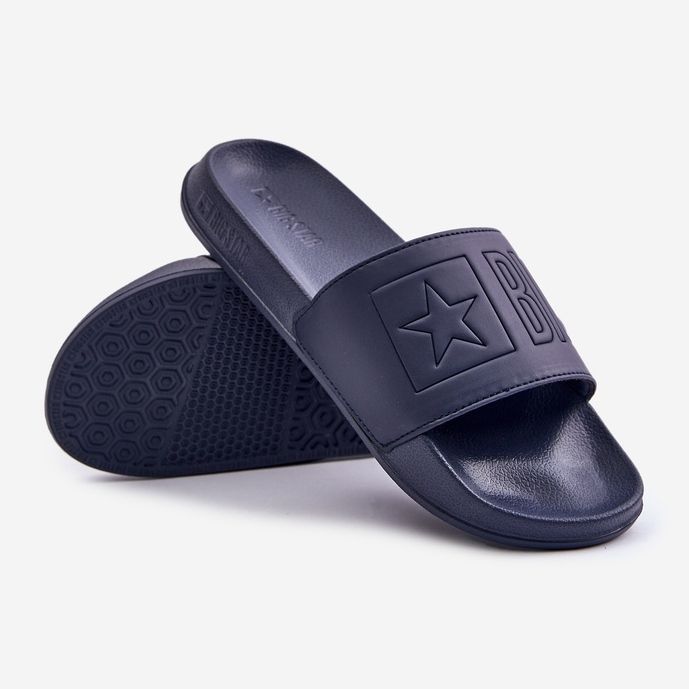 Leichte Herren-Flip-Flops mit Big Star-Logo OO174031 Marineblau 2