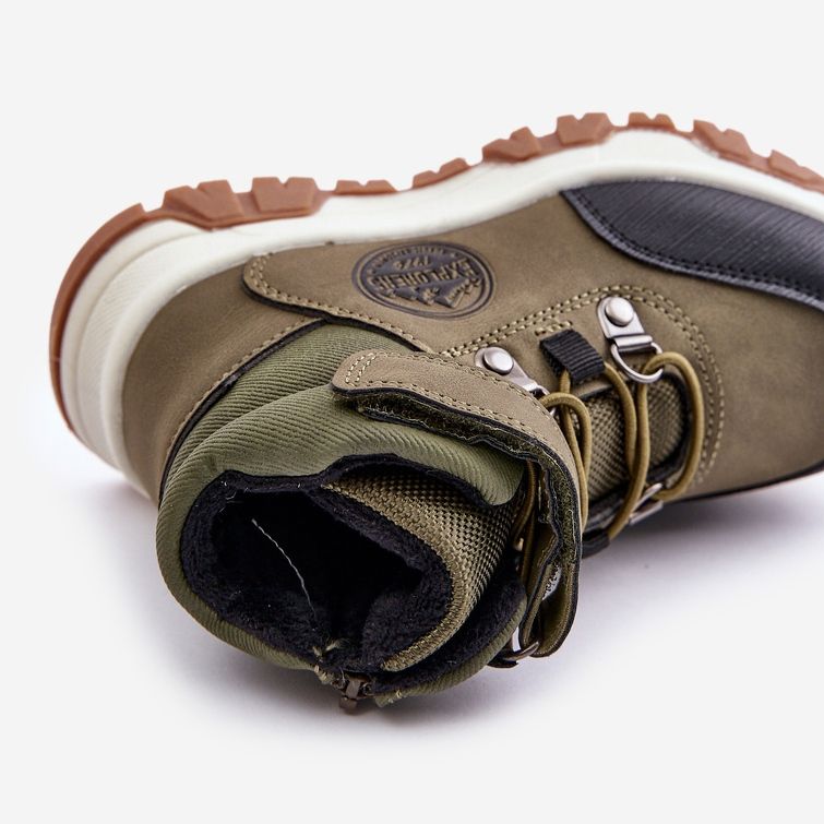 News Isolierte Winterwanderstiefel für Kinder mit Reißverschluss, dunkelgrün Temisha 2