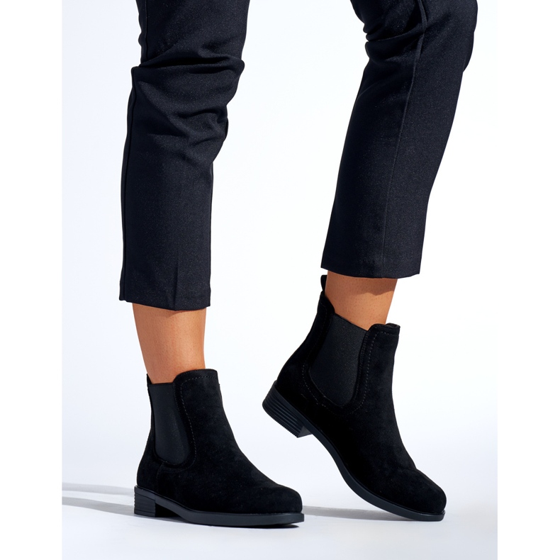 SHELOVET Stylische Chelsea-Boots schwarz 1