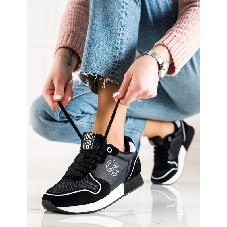 Damen Sneakers Big Star JJ274279 schwarz 1