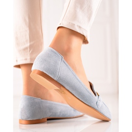 Stylische Wildleder-Loafer blau 1