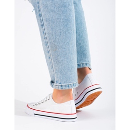 Klassische Damen-Sneakers weiß 1