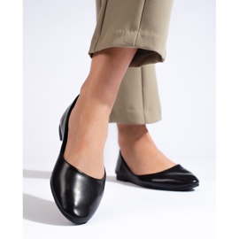 Klassische schwarze Ballerinas für Damen 2